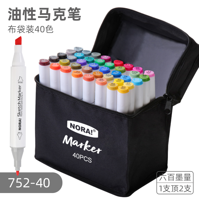 Triangle dual nibs sketch marker
