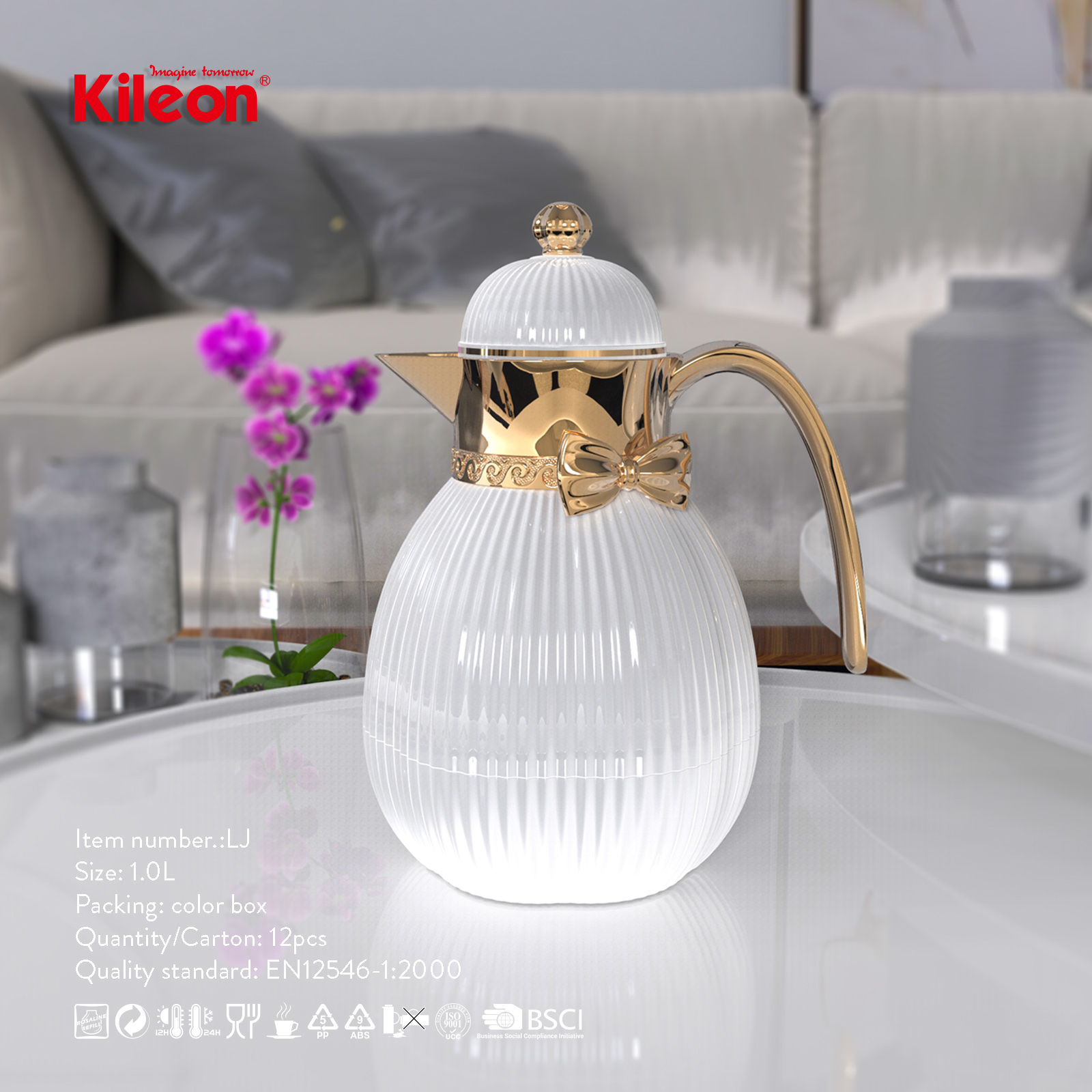 Kileon 1.0l Vacuum Flask Set Lj