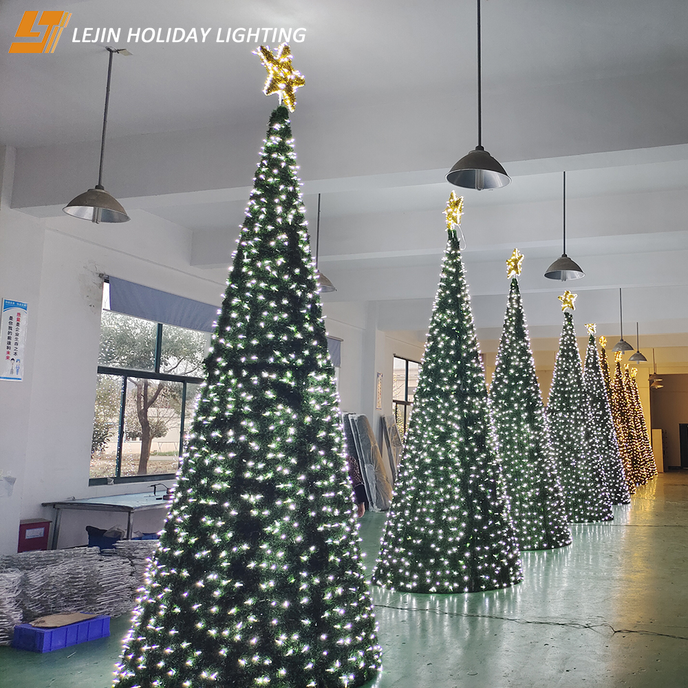 4m waterproof warm white Christmas tree motif light holiday outdoor street shopping mall decoration