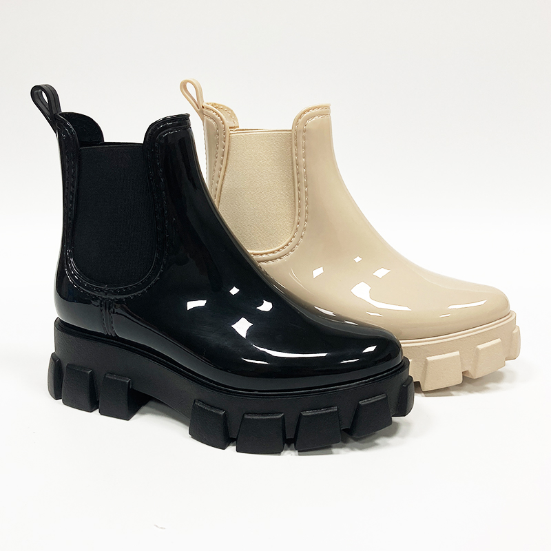 Wholesale PVC Transparent Design Silicone pvc work rain boots