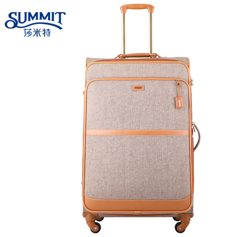 softside trolley case fabric suitcase