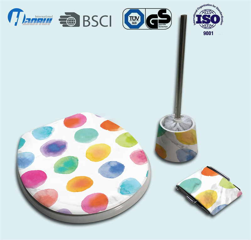 Toilet seat ,Bathroom accessories , bathroom set , toilet seat brush, toilet seat paper holder