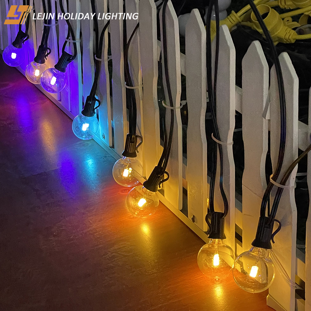 50/100FT G40 color changing string lights for Outdoor holiday decoration