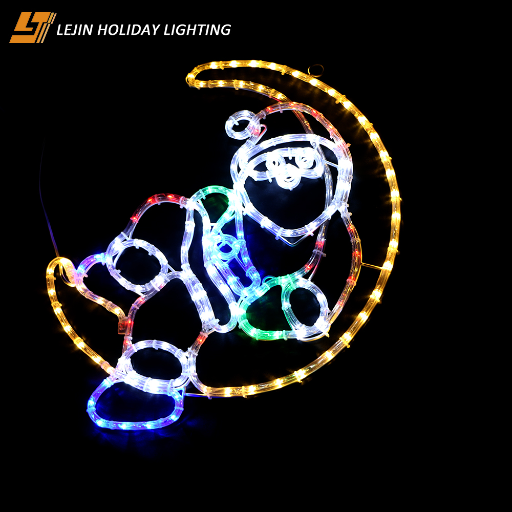 2D moon Santa Claus motif light LED motif light Christmas outdoor decoration
