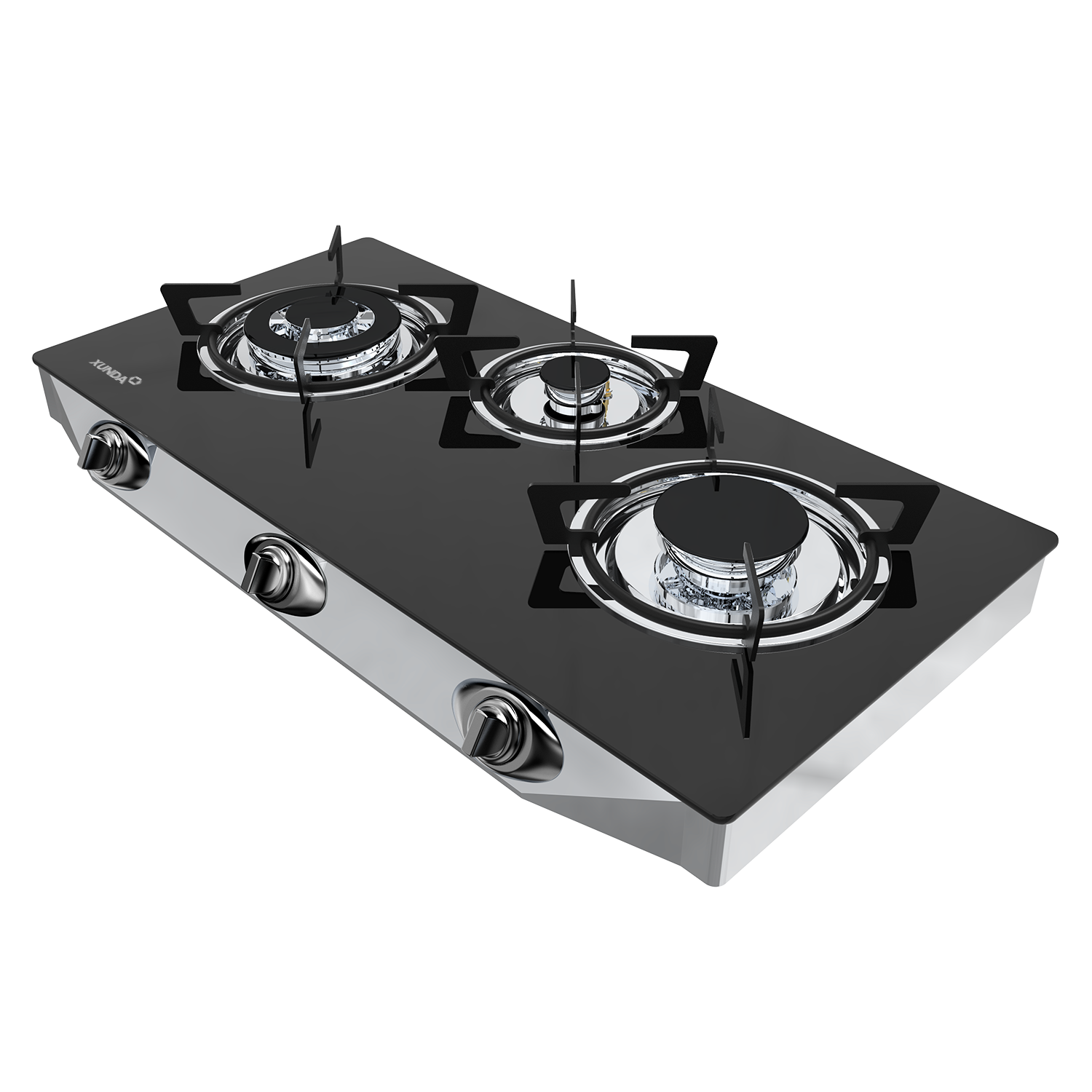 XUNDA 3 burners table top gas stove 3-N5-M75O