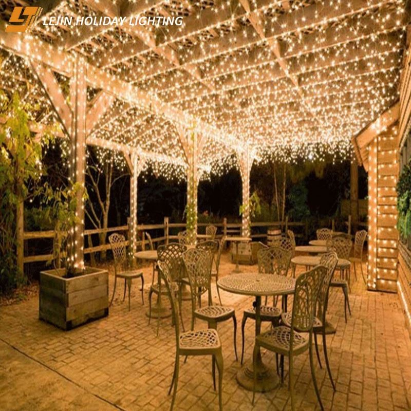 Outdoor Garland Icicle String Light Fairy LED Curtain Light For Christmas Party