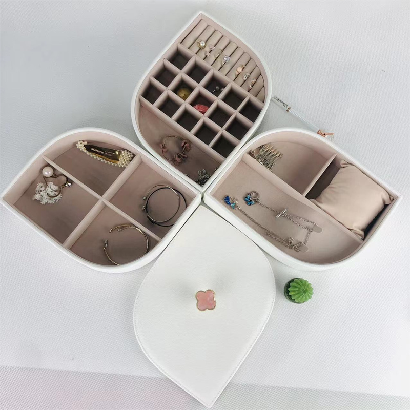 Three layer multi-functional jewelry box