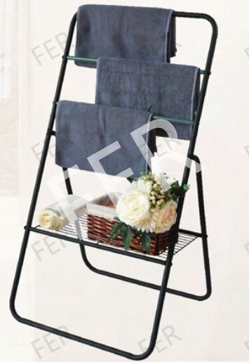 Towel Rack with Shelf, Drying Rack for towel and shoes