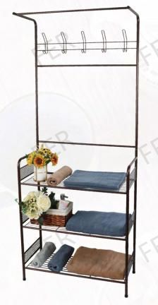 Garment Rack with 3 Shelves, Clothing Rack for Bedroom,Clothes Rack for Hanger Clothes