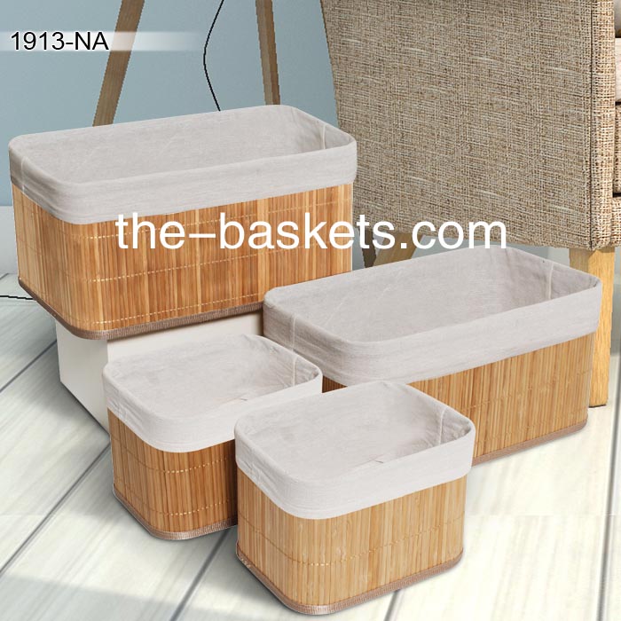 0-Bamboo storage basket