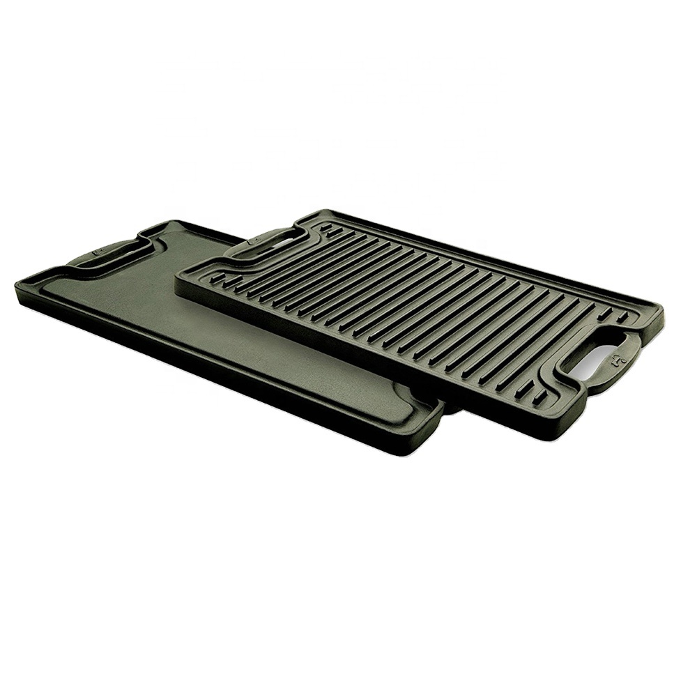 Cast iron reversible griddle,grill plate