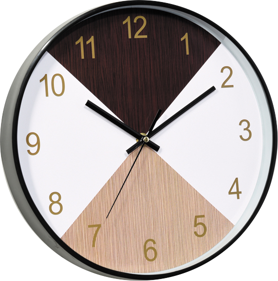 Wall clock; quartz clock; best sale; promotion; gift; simple round clock; 10inch 25cm; Wooden dial