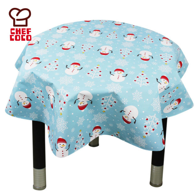 Dia.178cm Christmas table cloth PEVA Christmas table cloth plastic Christmas table cloth table cloth