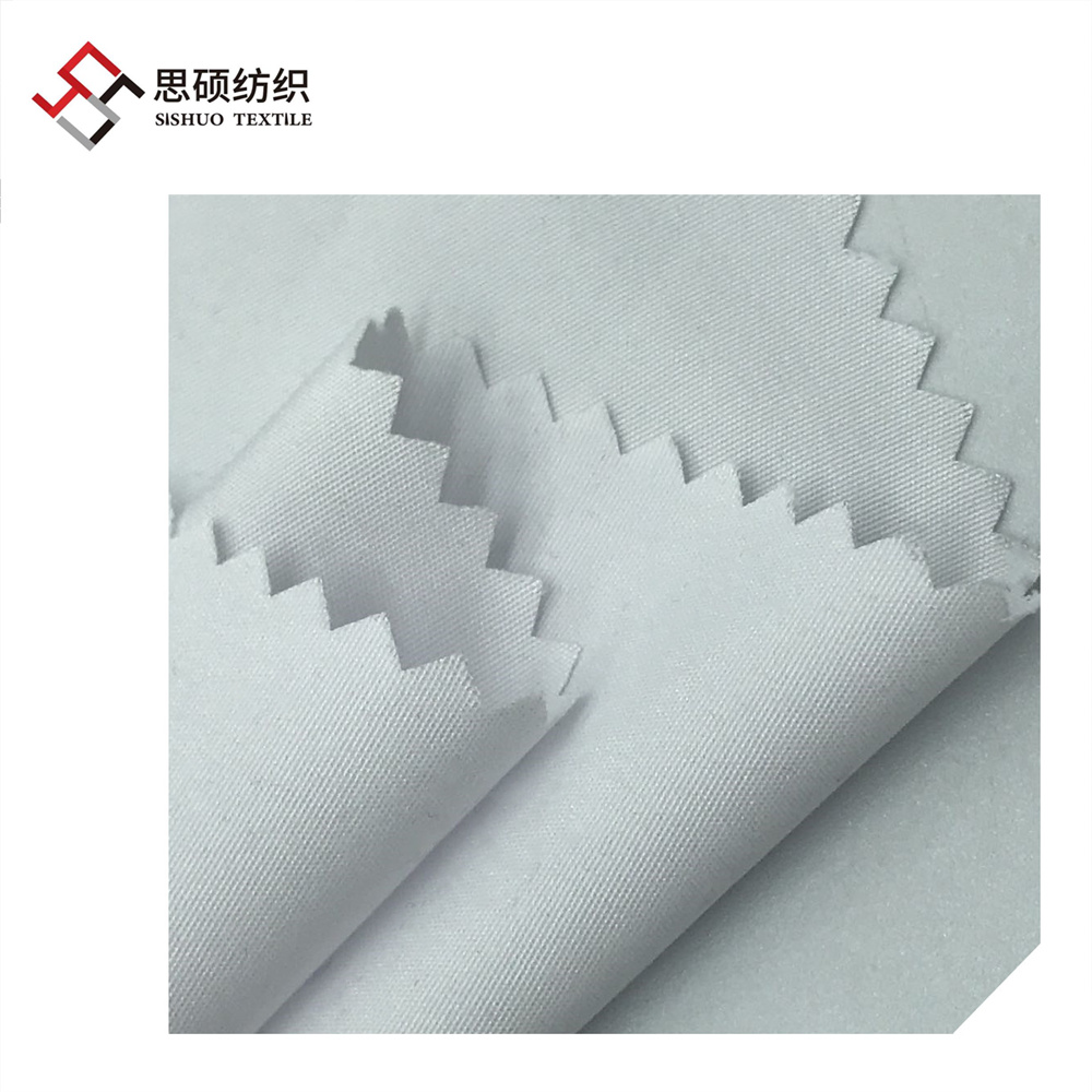 Recycled brushed plain polyester peach skin fabric for outdoor jacket