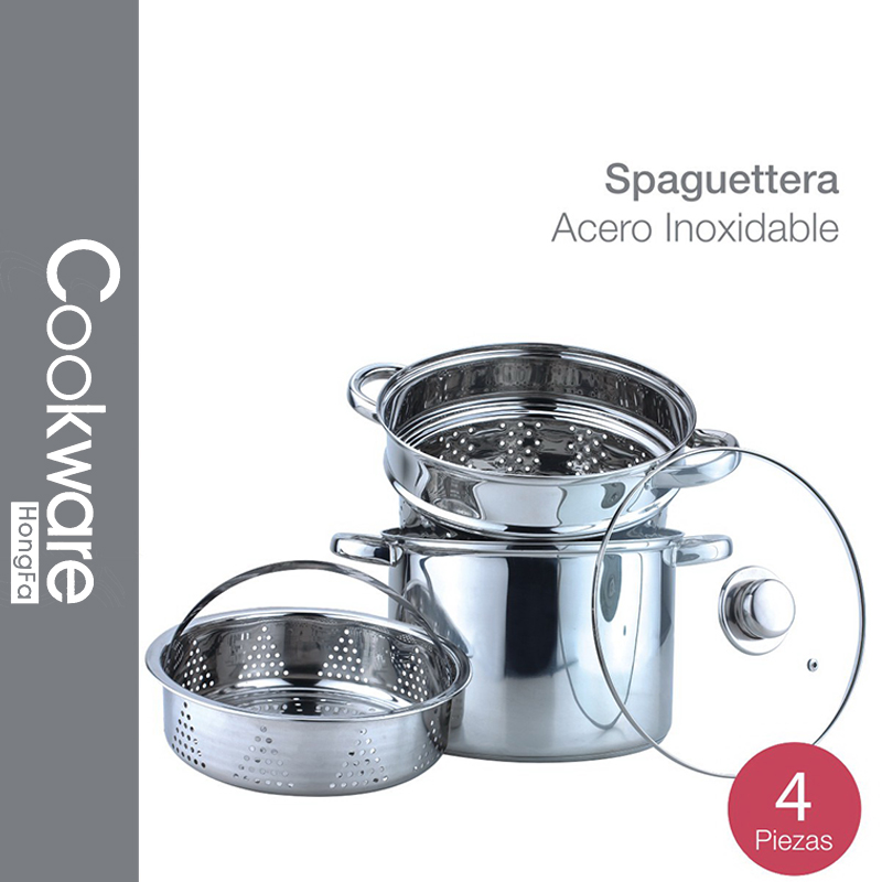 4pcs 24cm Ss Pasta Set