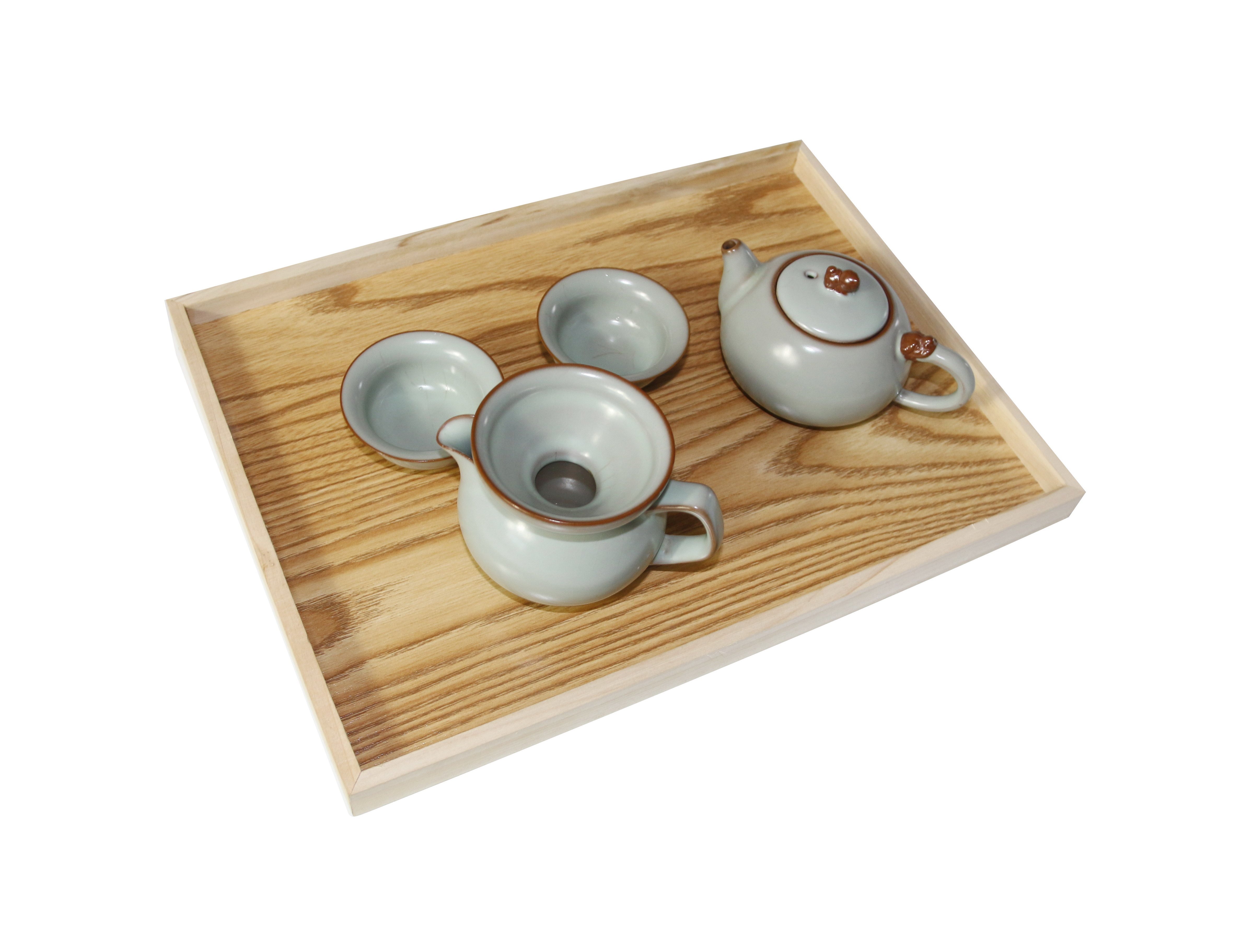 Modern Simple Bamboo Wood Serving Tray Tea Coffee Trays for Sale