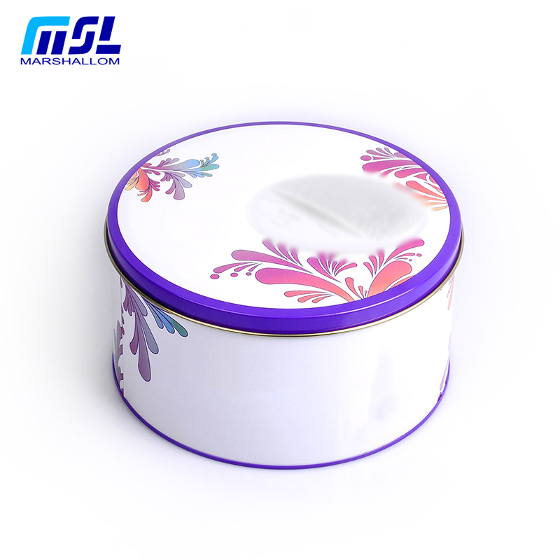 round biscuit tin/tin/tinbox/tin packaging/gift box