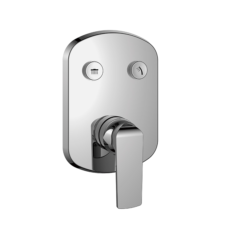 FLOVA Single lever concealed mixer with GoClick-2 buttons