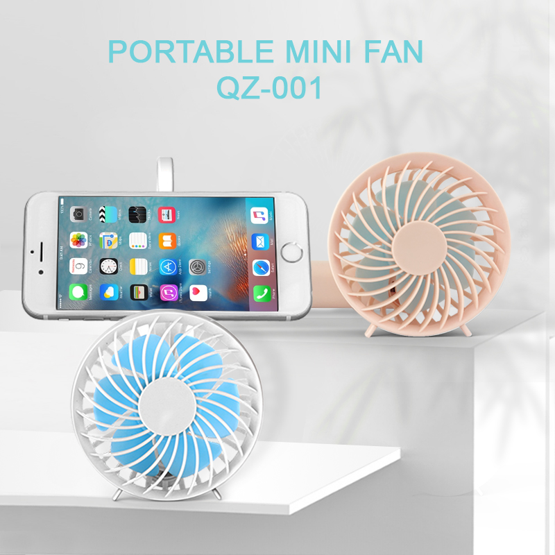 Qbill Portable Rechargeable USB and Battery Mini Fan