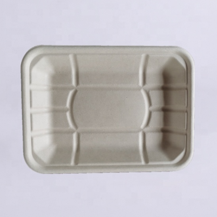 Sugarcane Bagasse Tray(242*179*28.5mm)