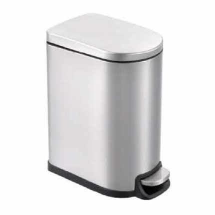 Stainless steel trash can 40L 10L slim pedal bin slim shape rectangular waste bin SW6806A