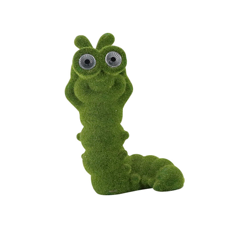 Garden solar energy system lights resin animals fountain caterpillar garden decoration home ornaments statue outdoor Ornaments