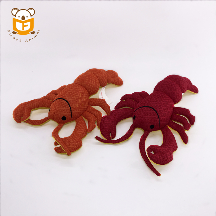 Plush Pet Toys Supplier China Supplier kawaii filled plush lobster squeaky pet dog toys