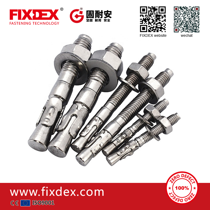 SS304/316 Wedge anchor concrete stainless steel wedge anchor