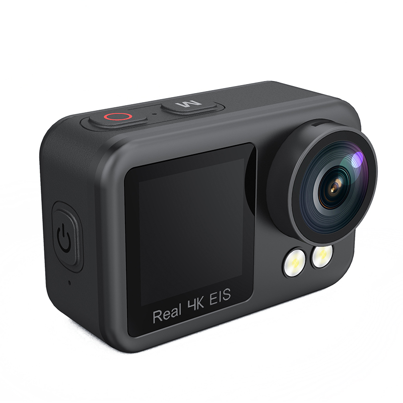HDKing F02SA 15meters body waterproof GPS 2.0" +1.4" 4k dual screen action sports camera anti-shake wifi outdoor camera