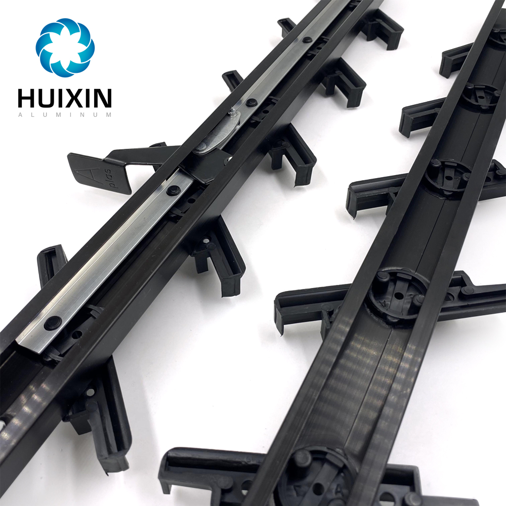 10mm Anodized Black Blade Louvre Frame Shutter Extrusion Aluminum Profile