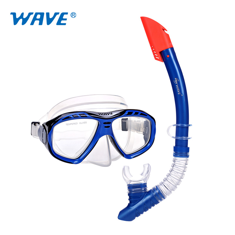 Custom OEM diving mask and snorkel tube set diving snorkel scuba glasses