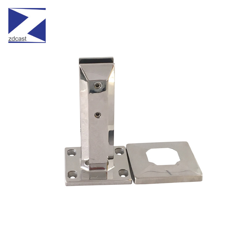 175mm Stainless Steel Square Glass Spigot