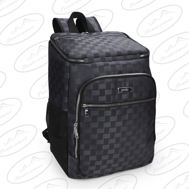 Check pattern cooler backpack,insulated cooler bag