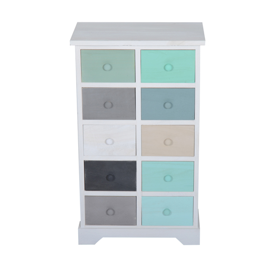 Solid wood furniture multi drawers storage wooden cabinet