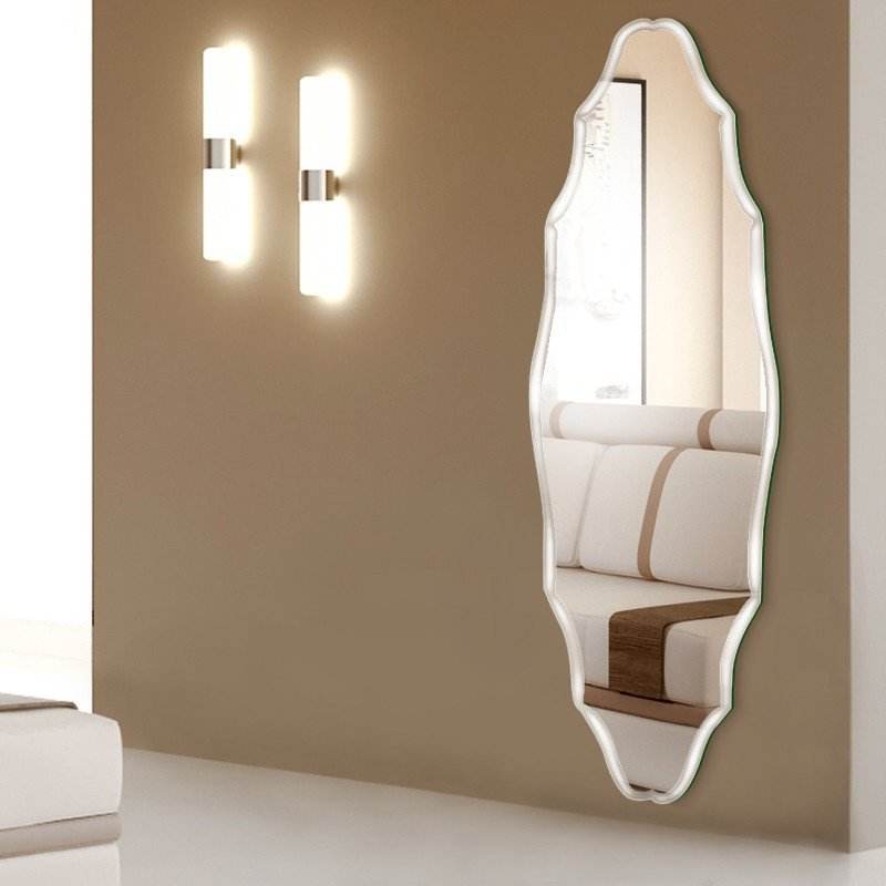 Wholesale bathroom backlit Home decorative glass large cheap frameless oval mirror