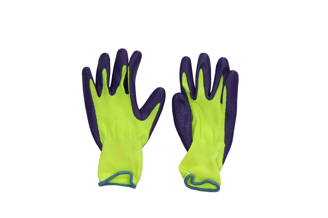 Polyester Latex Plan Coated Working Glove