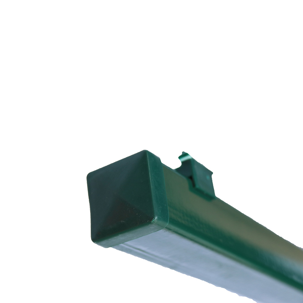 YARD LINK Powder coated galvanized square metal fence post with clips for panel easy assembly 40x40mm square post