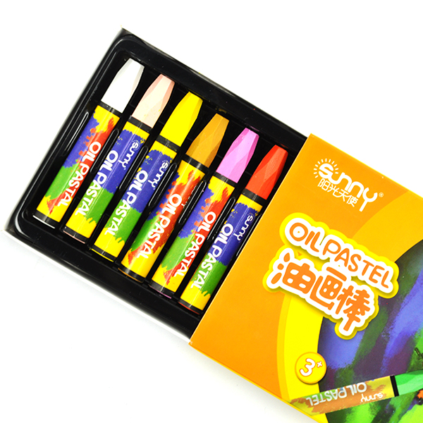 Hexagonal shape OEM oil pastel silky oil carton for kids canvas effect with low price