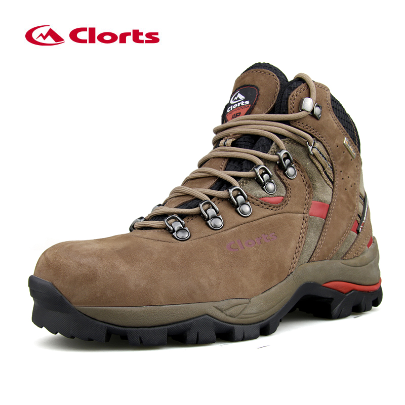 CLORTS outdoor shoes hiking shoes Nubuck Leather Waterproof PU+Rubber Outsole Hiking Boots factory manufacturer