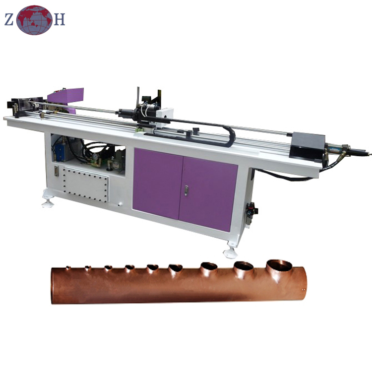 copper tube collar hole punching machine