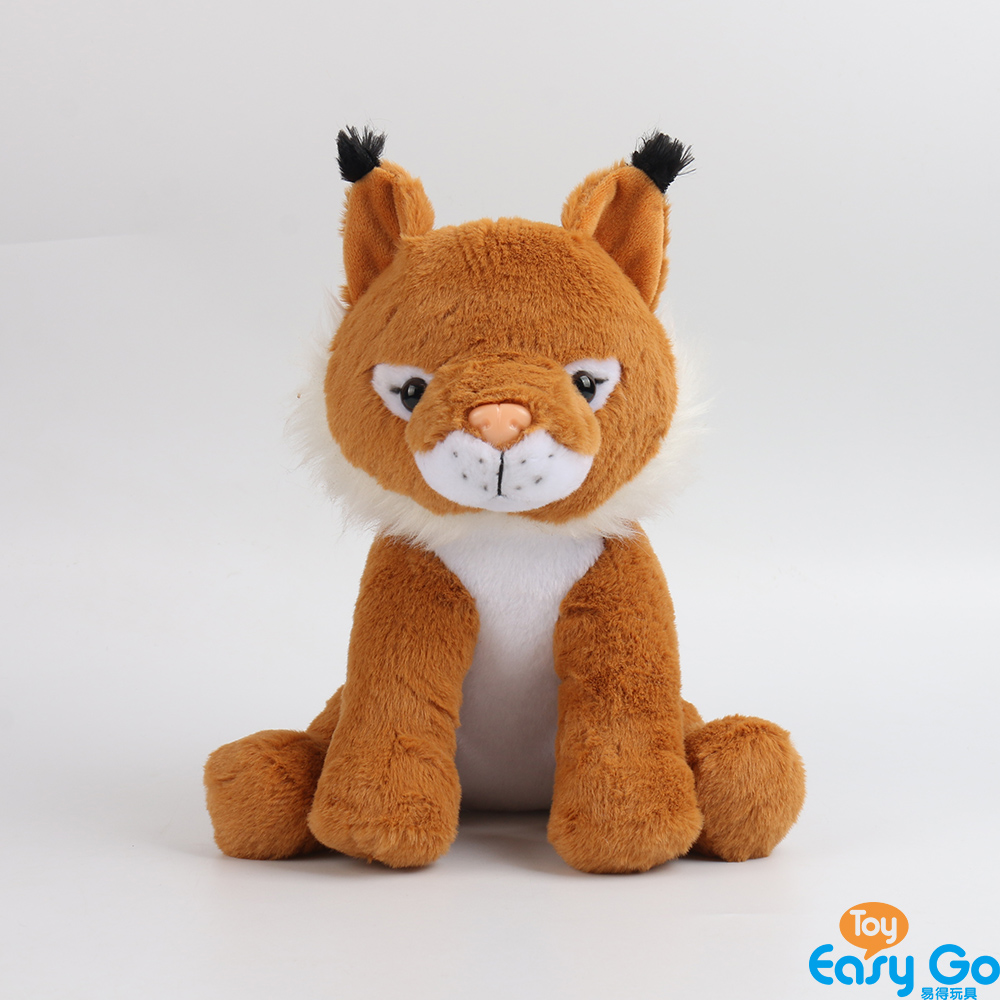 Endangered animals series stuffed lynx plush toy