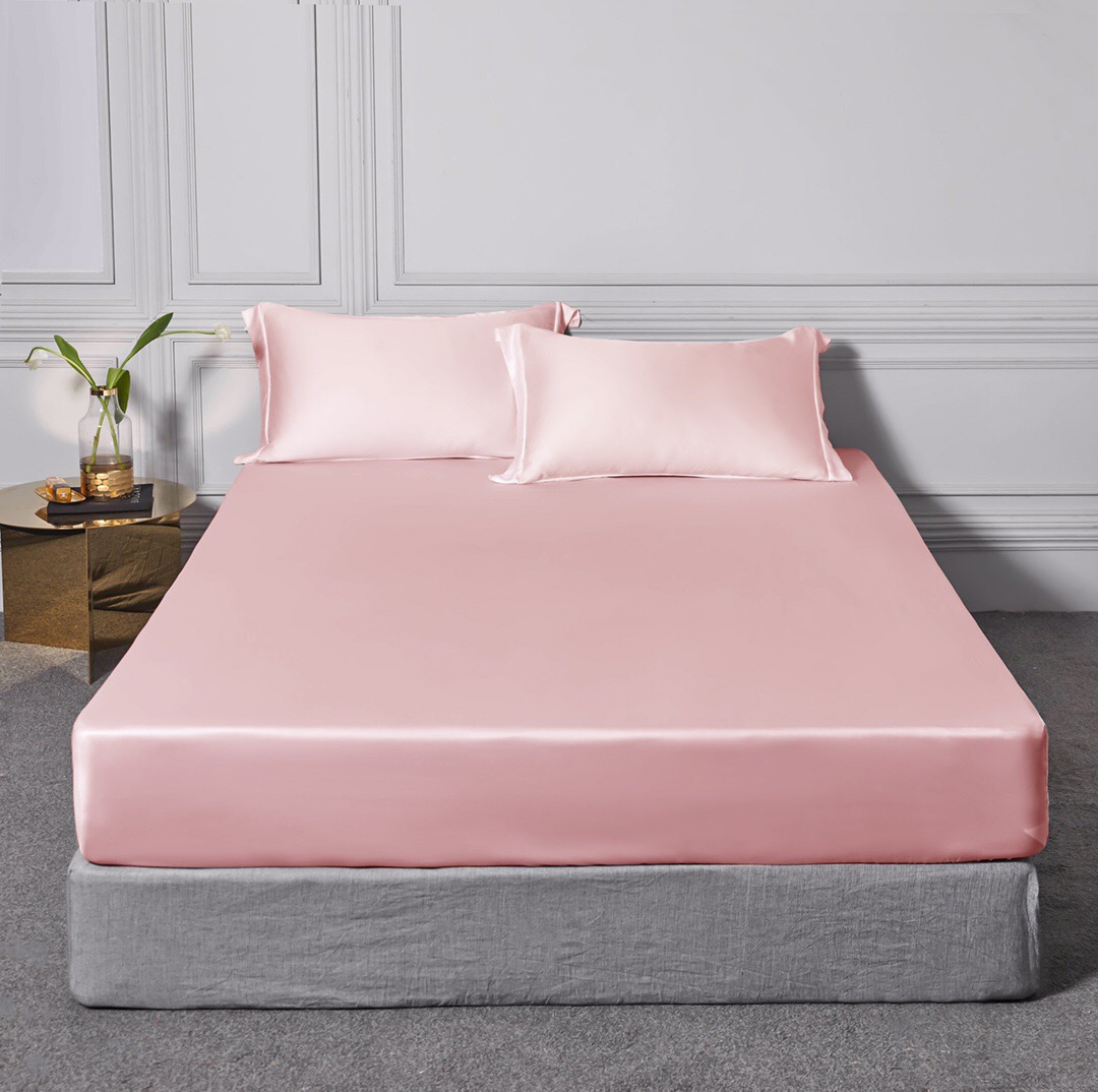 60s Tencel fitted sheet solid color-4