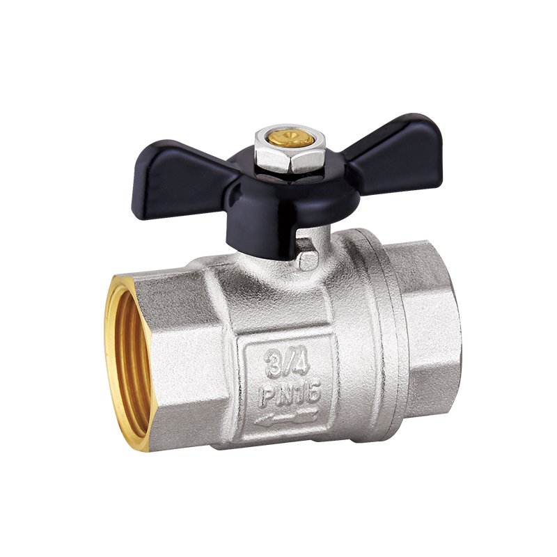 Brass ball valve with build-in check valve