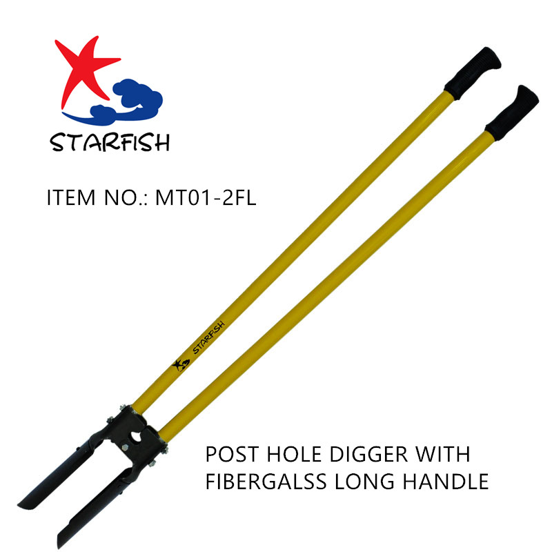 Post Hole Digger With Fiberglass Long Handle