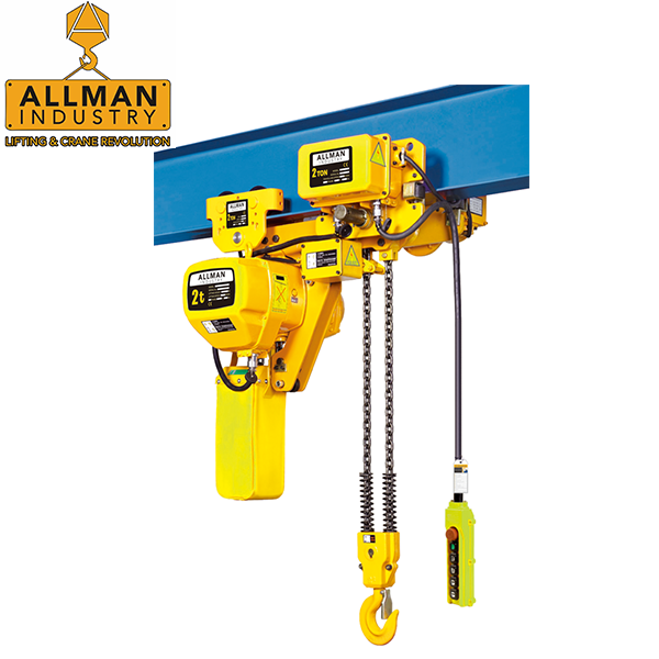 ALLMAN 500kg 1ton 2ton 3ton 5ton Low Headroom Electric Chain Hoist