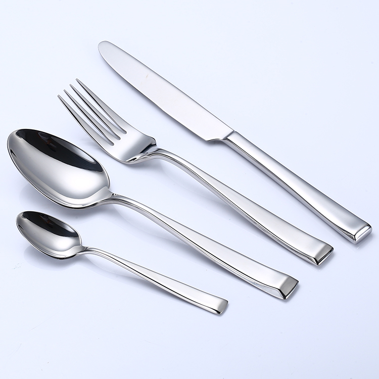 Hot sale & high quality FDA Standard Stainless Steel Cutlery Mirror or matte finish Tableware spoon fork set