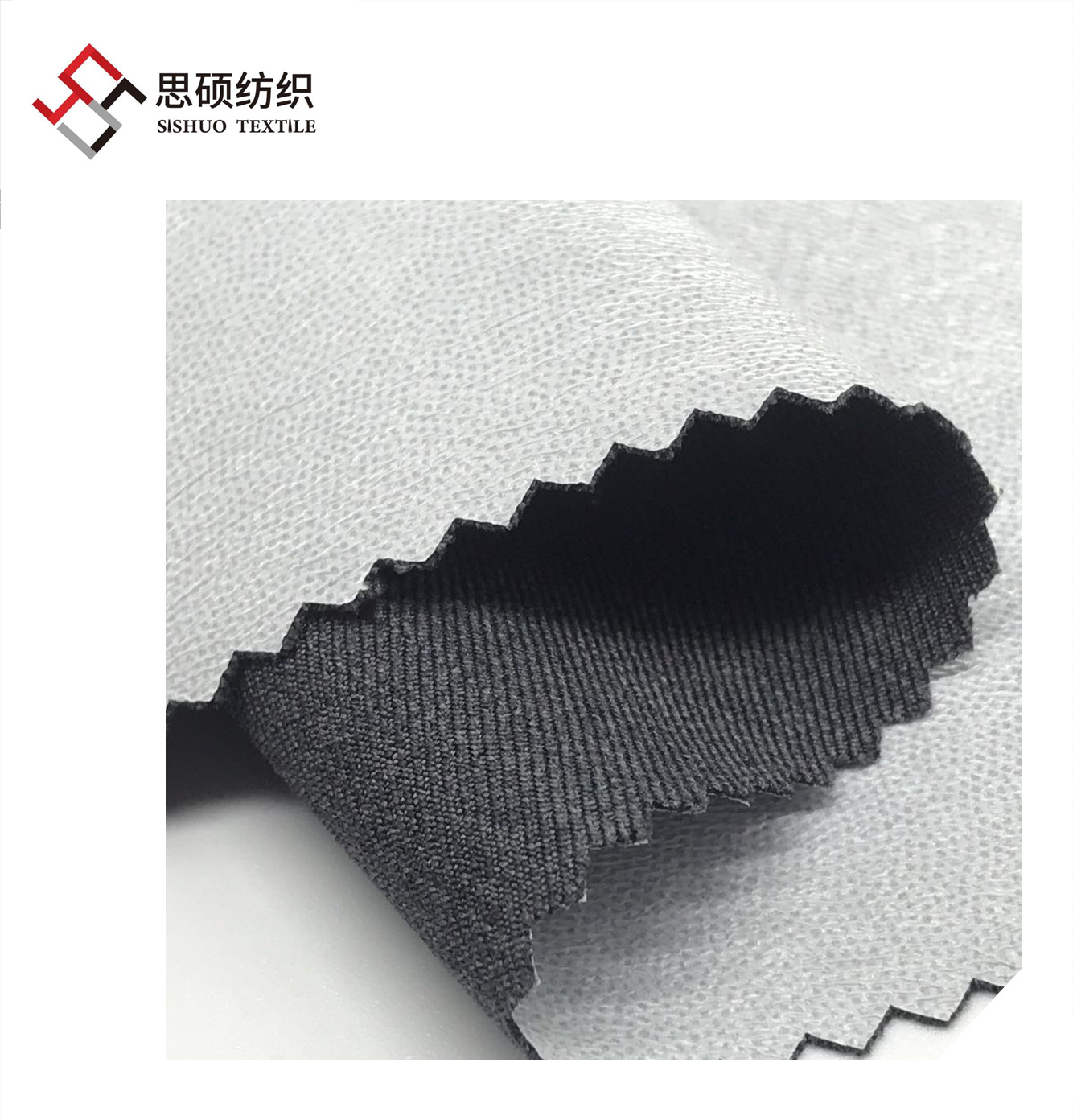 Hot sale 250D herringbone bonded whiteTPU fabric for outdoor jacket