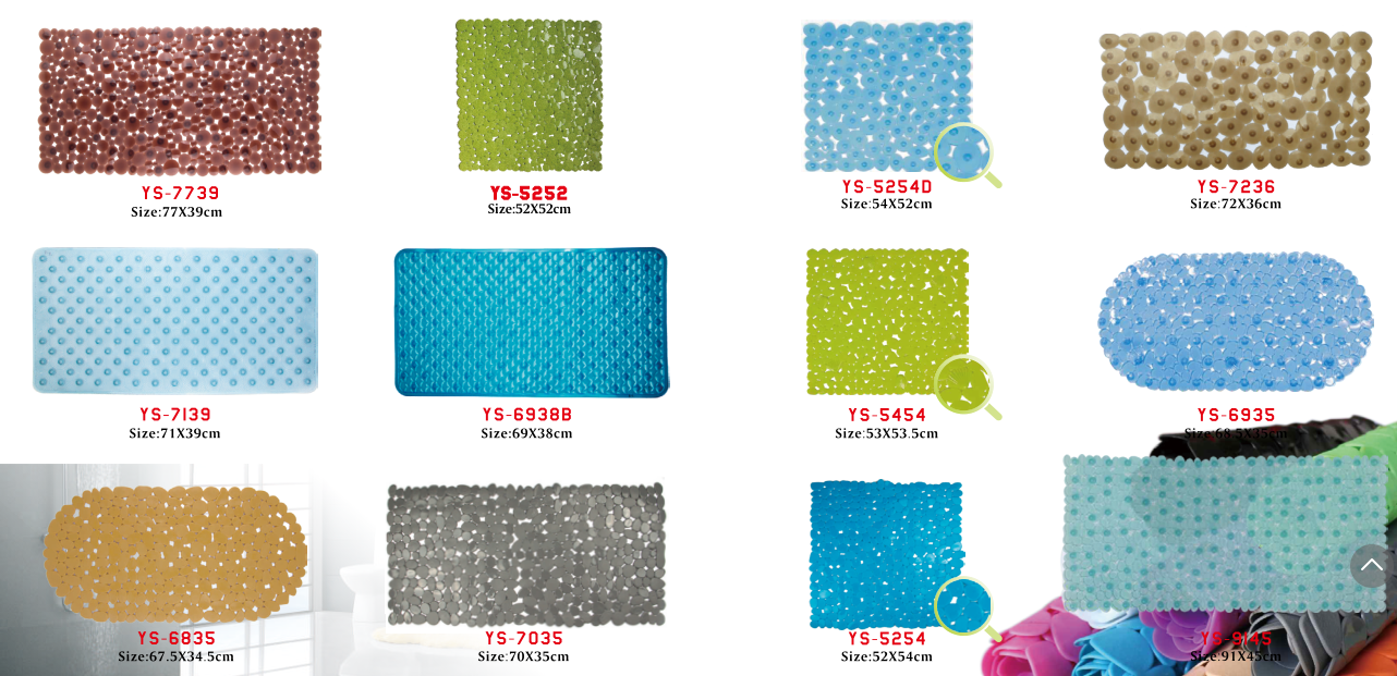 Custom Design New Style PVC Bath Mat Hot selling
