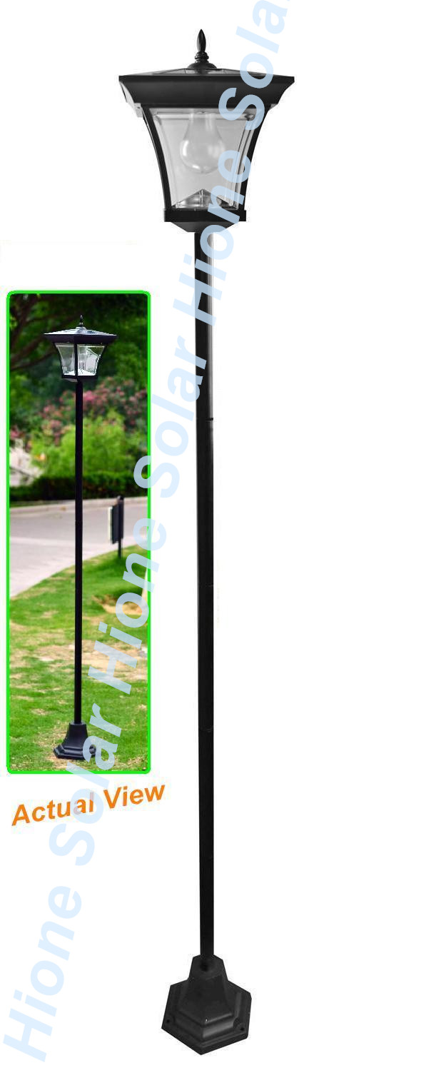 Single Head Street Outdoor Garden Post Solar Lamp Post Light Lawn