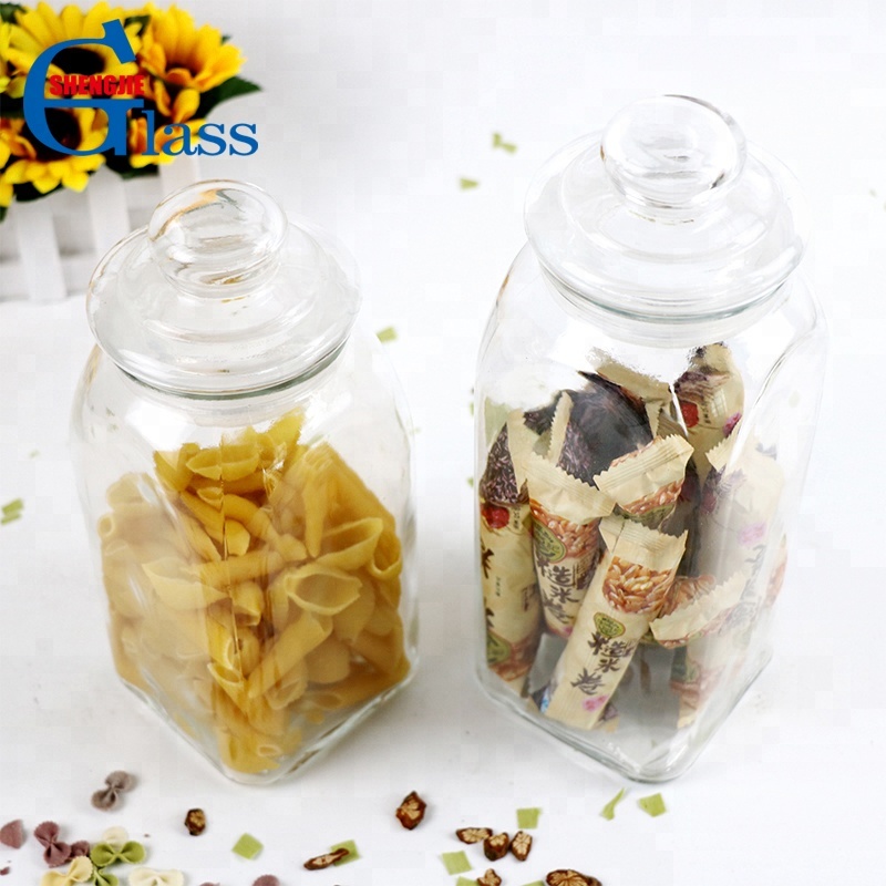 Lucid Airtight Glass Canning Jar With Glass Dome Lids